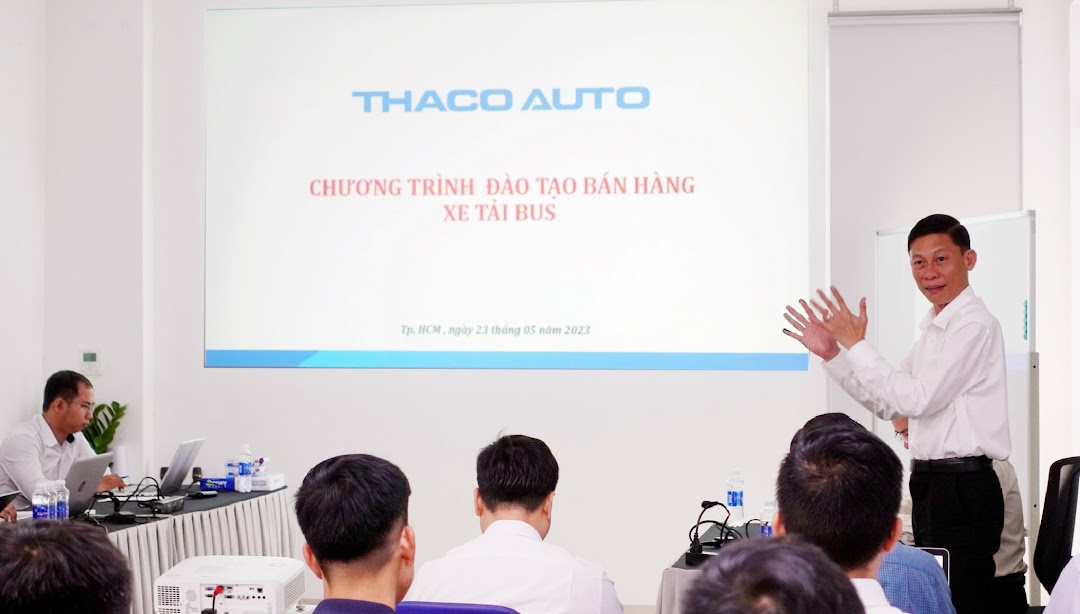 THACO AUTO tổ chức Đào tạo Kiến thức và Kỹ năng Bán hàng dành cho lãnh đạo phụ trách kinh doanh xe Tải, Bus trên cả nước