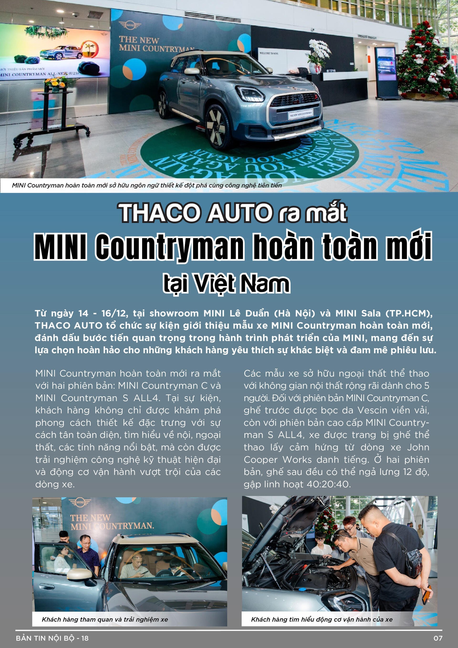 BẢN TIN NỘI BỘ SỐ18-07