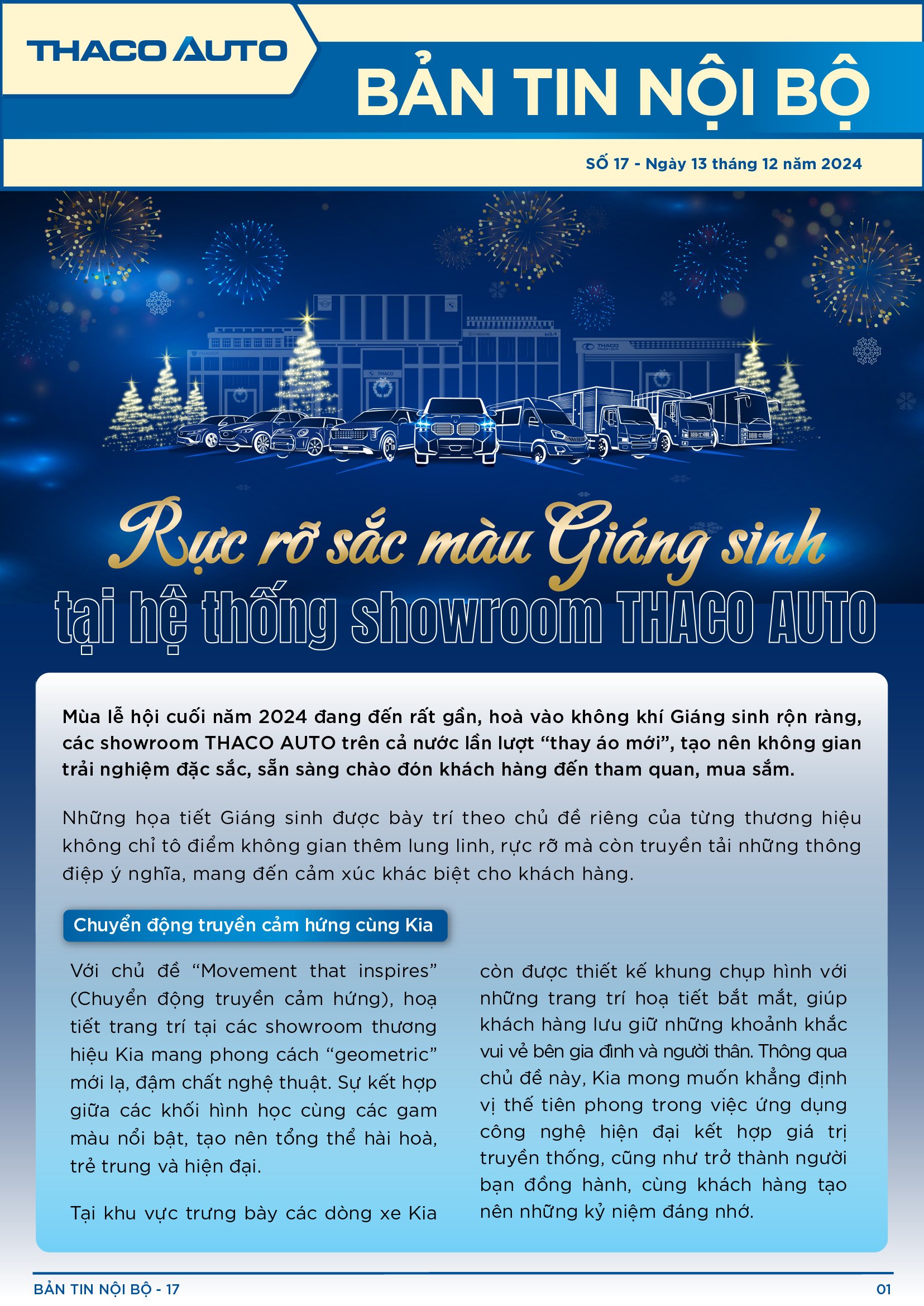 BẢN TIN NỘI BỘ SỐ17-01