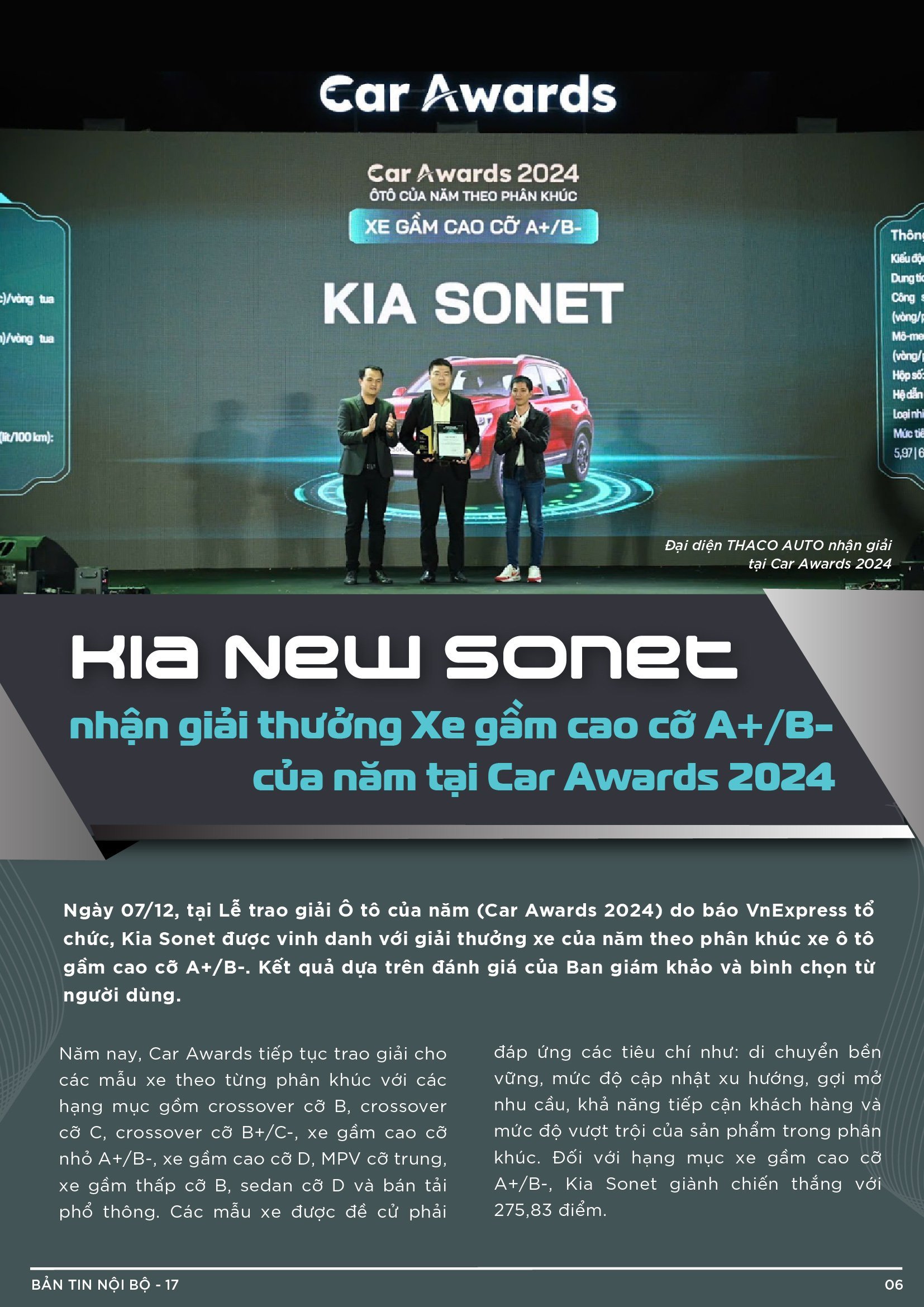 BẢN TIN NỘI BỘ SỐ17-06