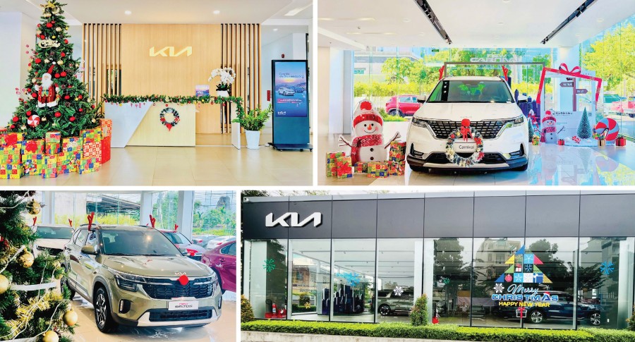 Rực rỡ sắc màu Giáng sinh tại hệ thống showroom THACO AUTO