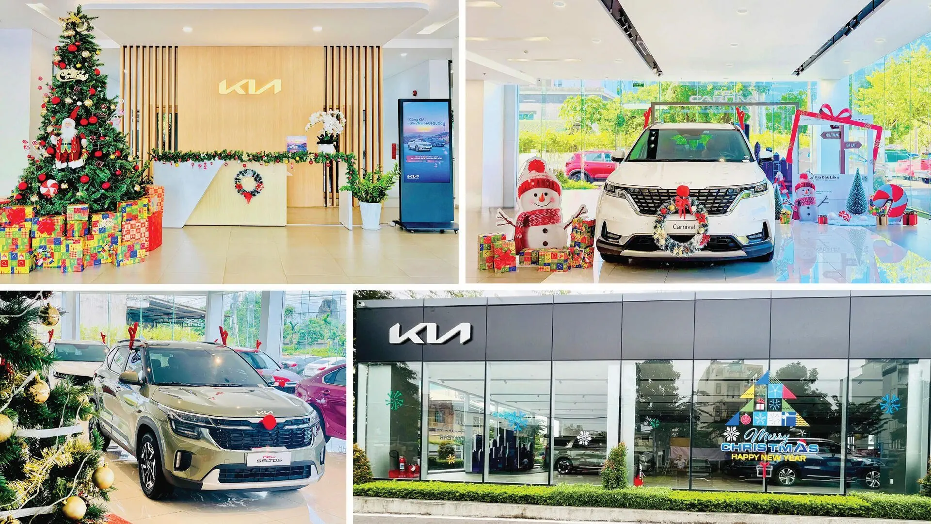 Rực rỡ sắc màu Giáng sinh tại hệ thống showroom THACO AUTO