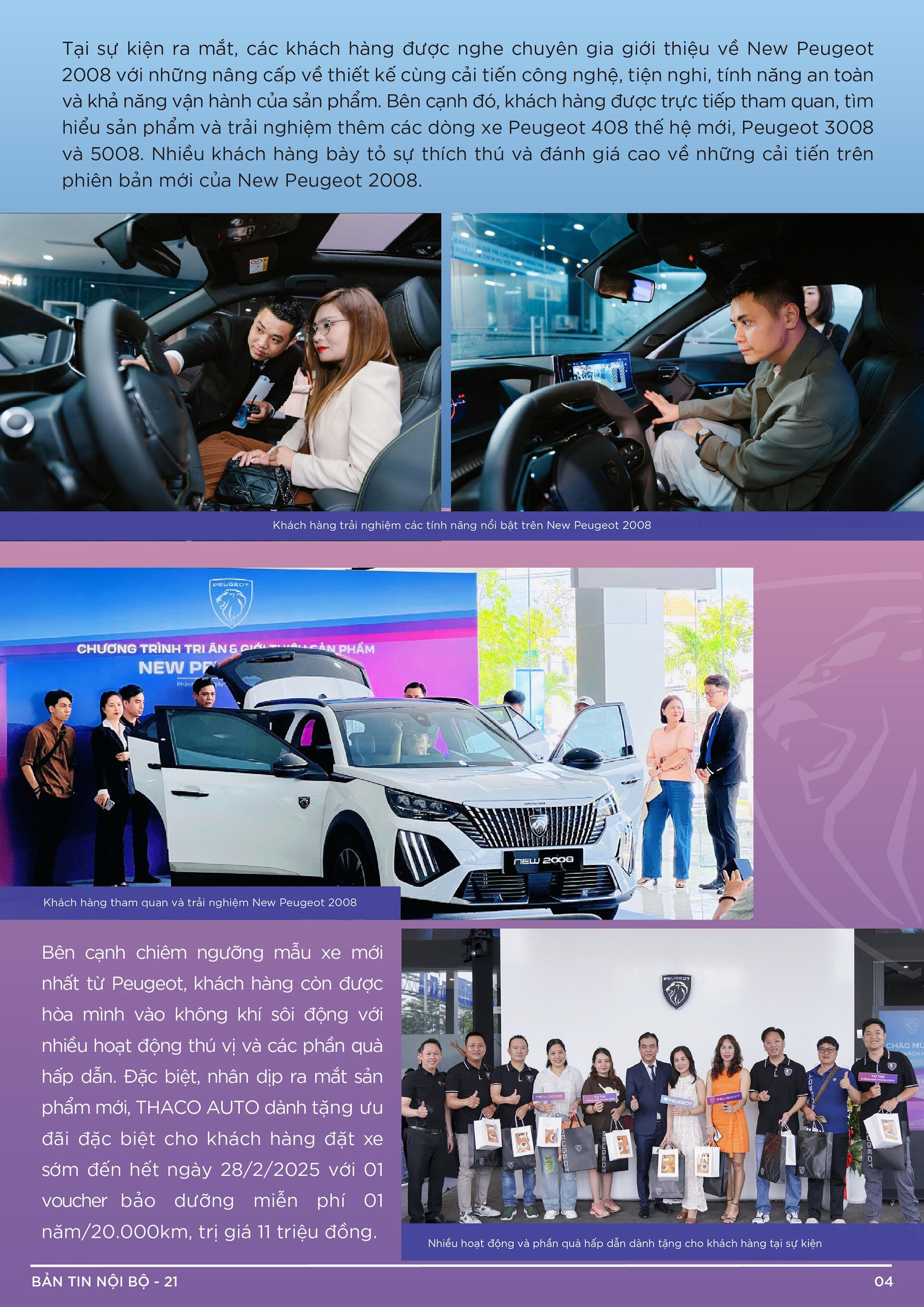 BẢN TIN NỘI BỘ SỐ 21-04