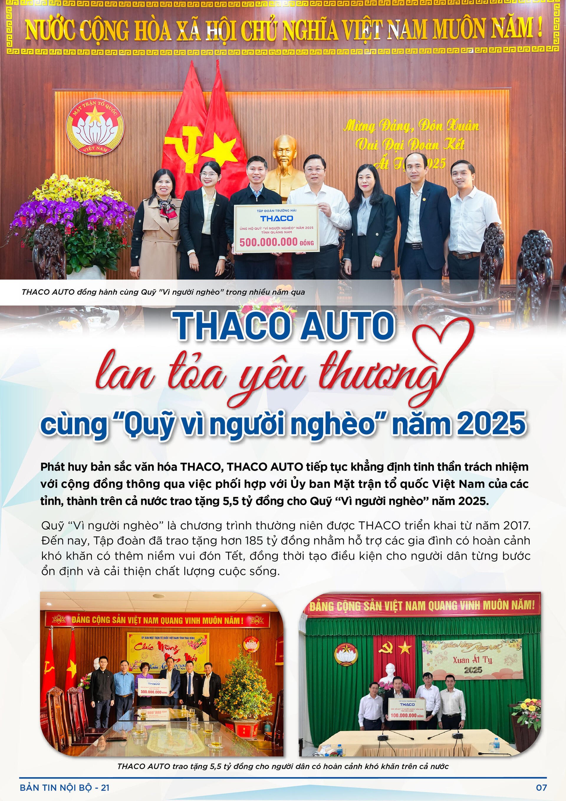 BẢN TIN NỘI BỘ SỐ 21-07