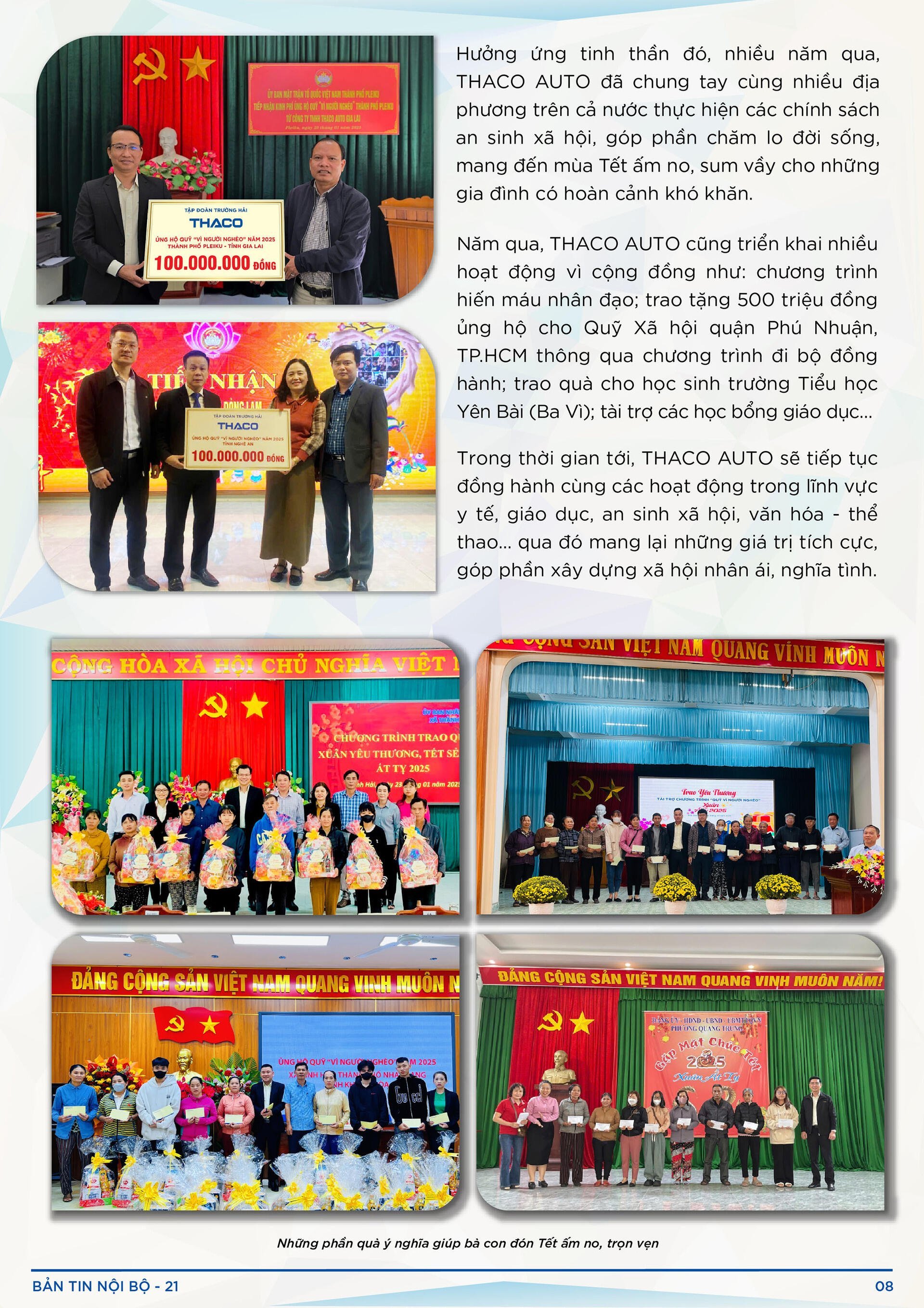 BẢN TIN NỘI BỘ SỐ 21-08