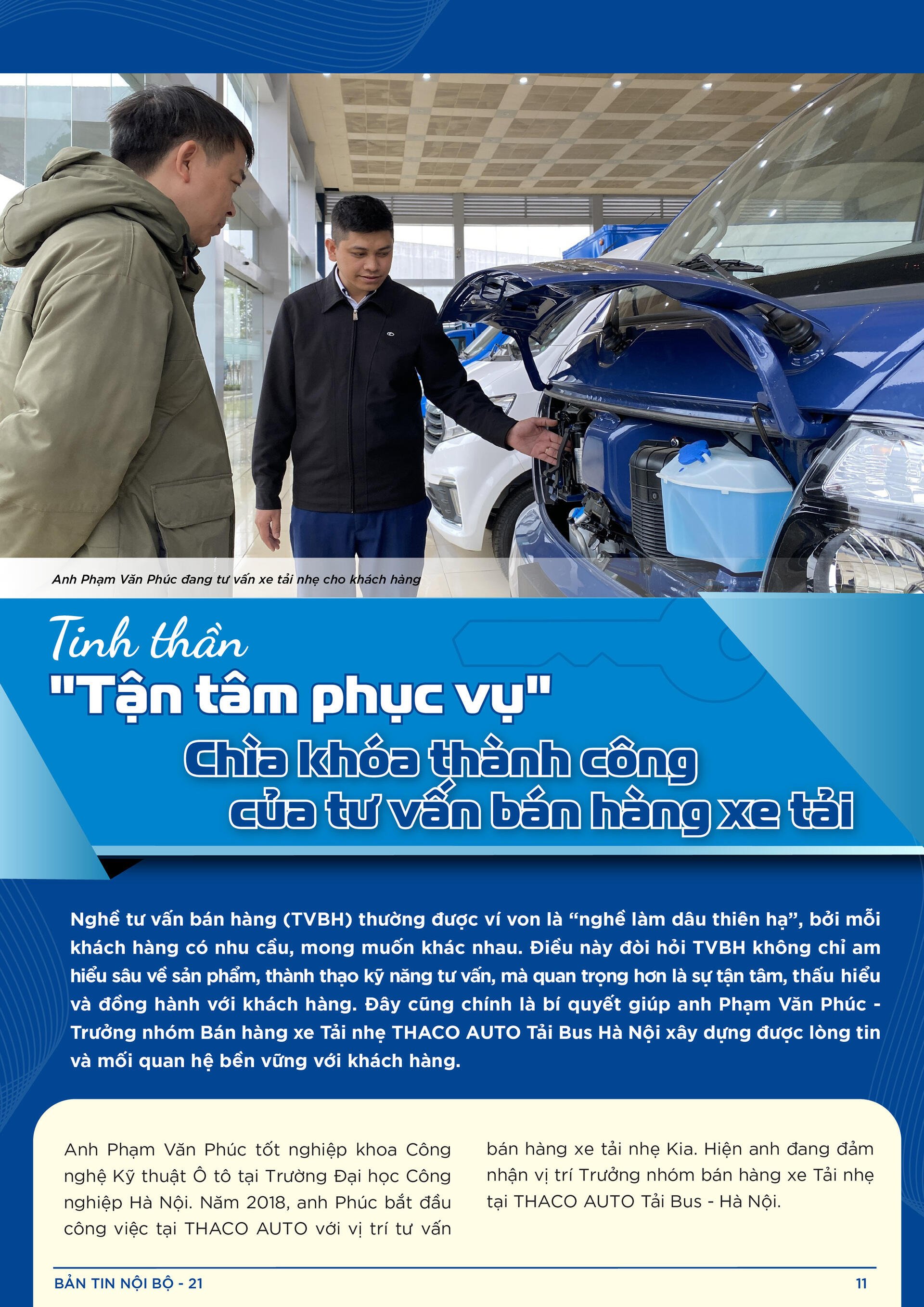 BẢN TIN NỘI BỘ SỐ 21-11