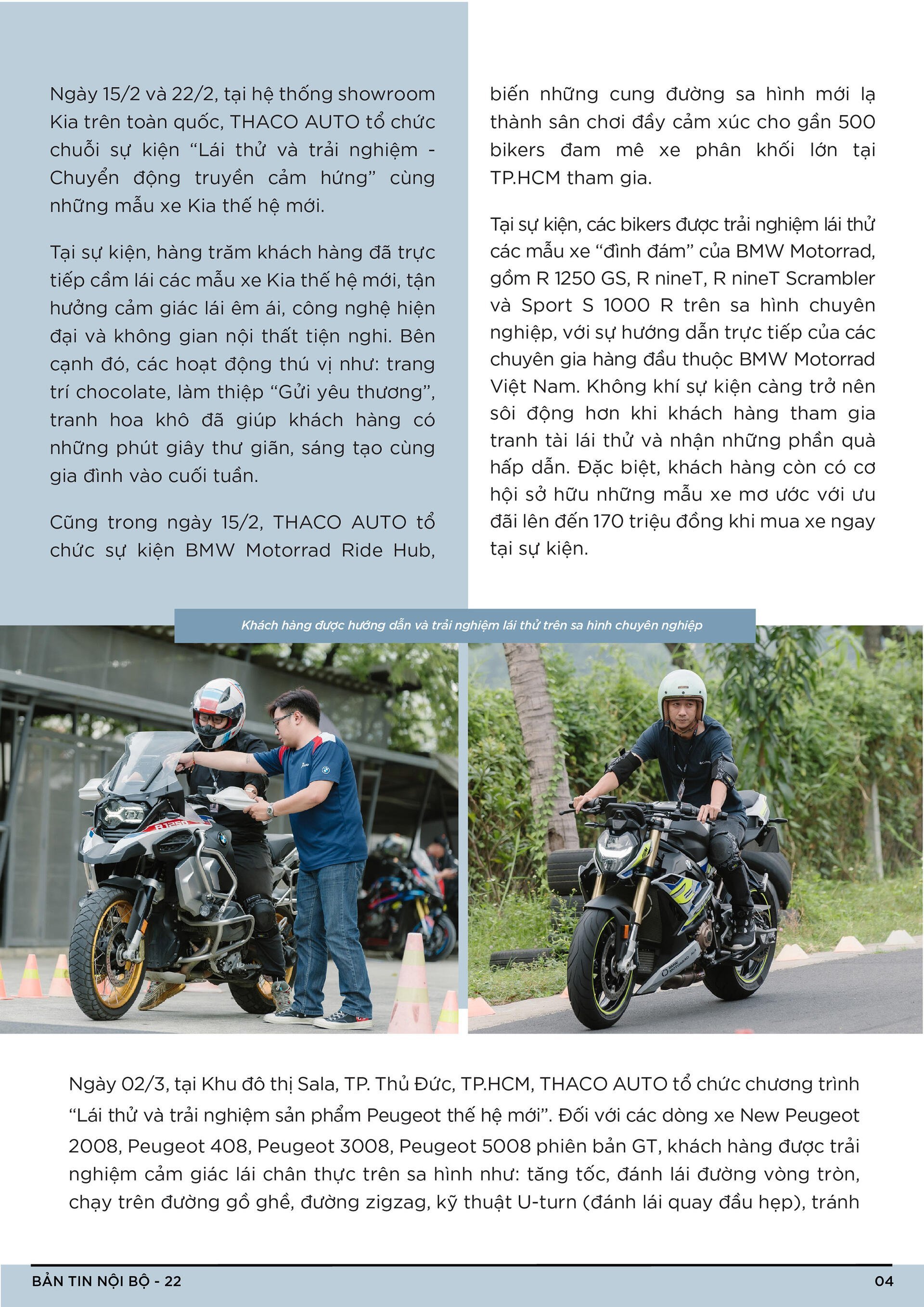 BẢN TIN NỘI BỘ SỐ 22-04