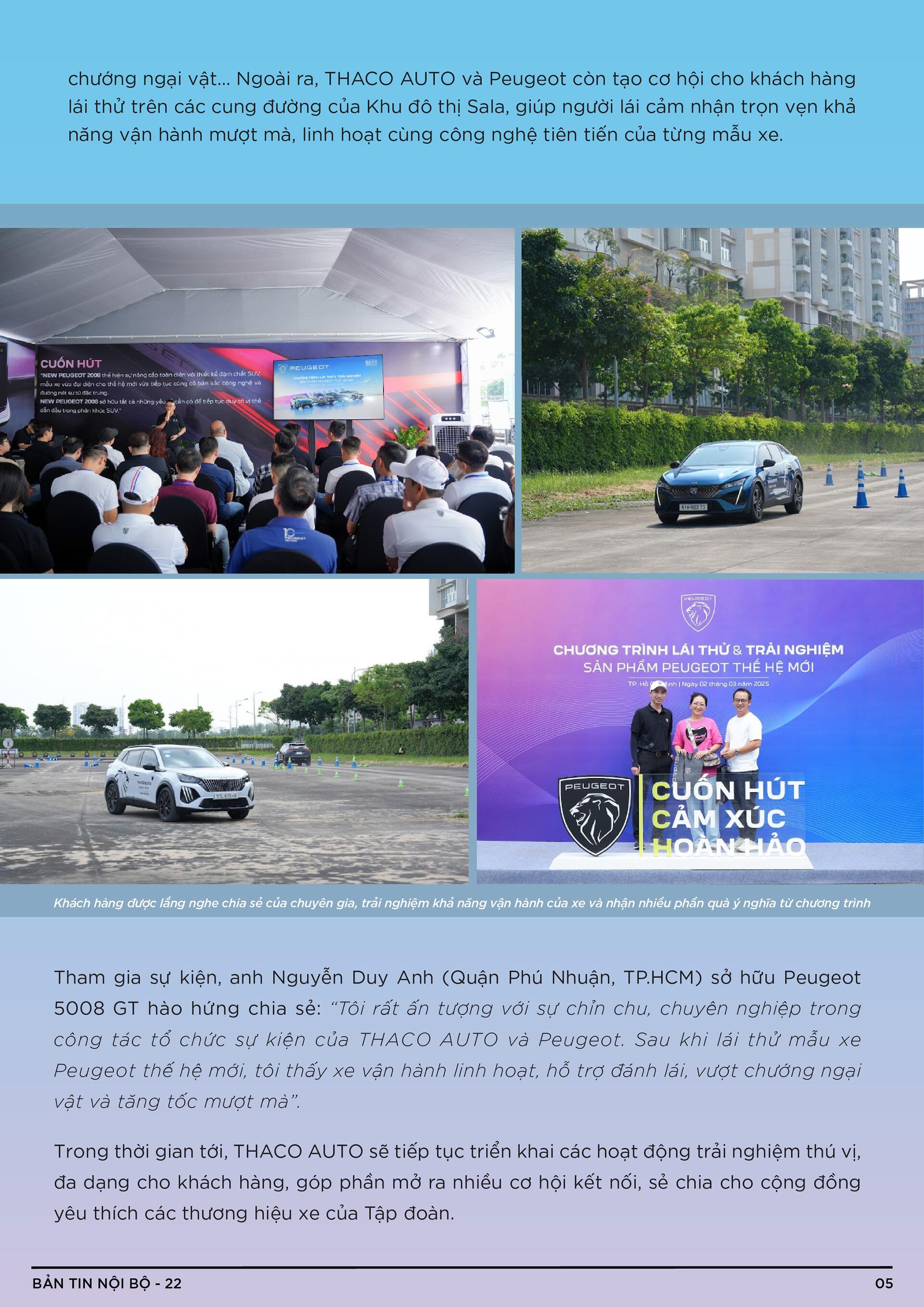 BẢN TIN NỘI BỘ SỐ 22-05