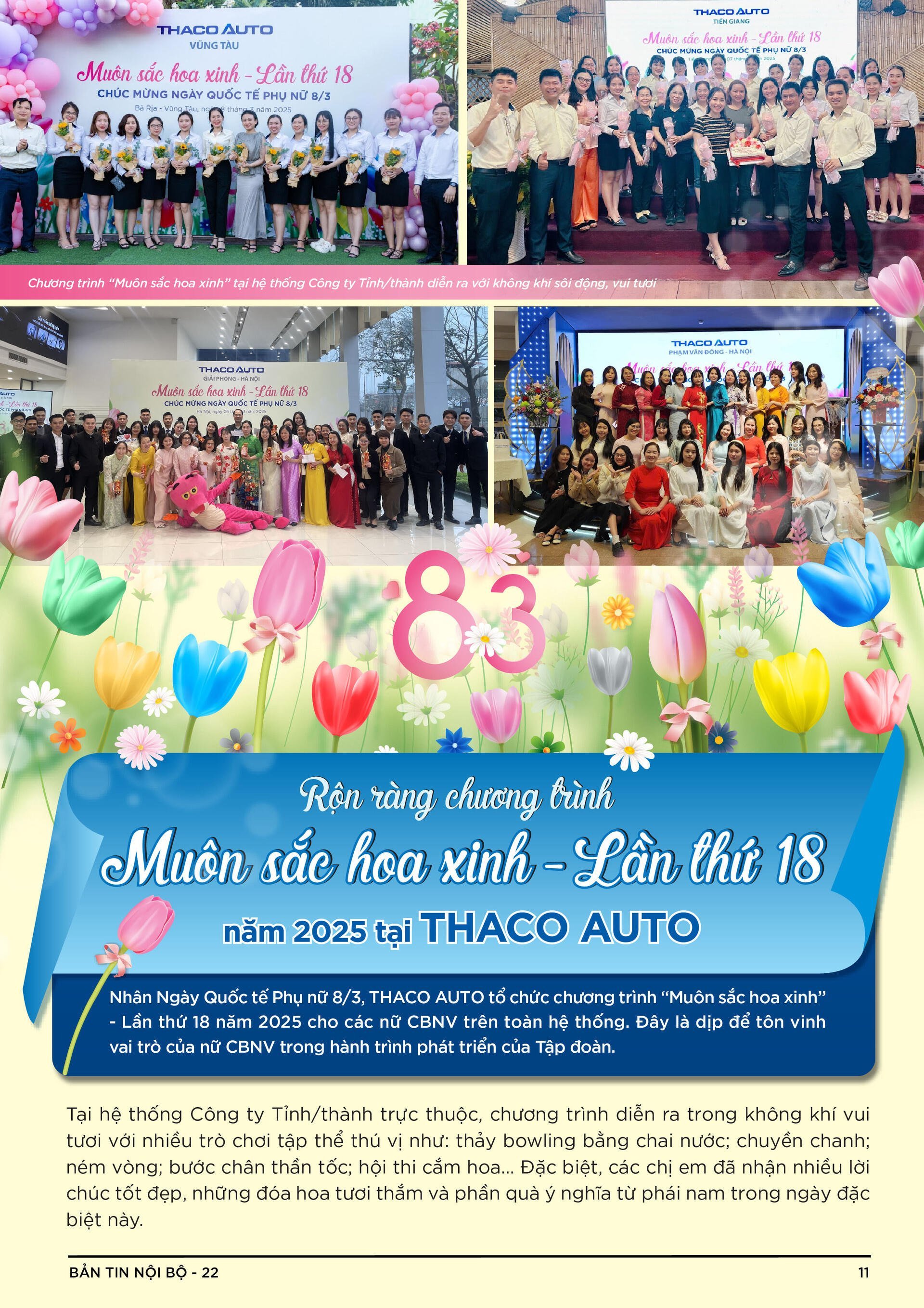 BẢN TIN NỘI BỘ SỐ 22-11