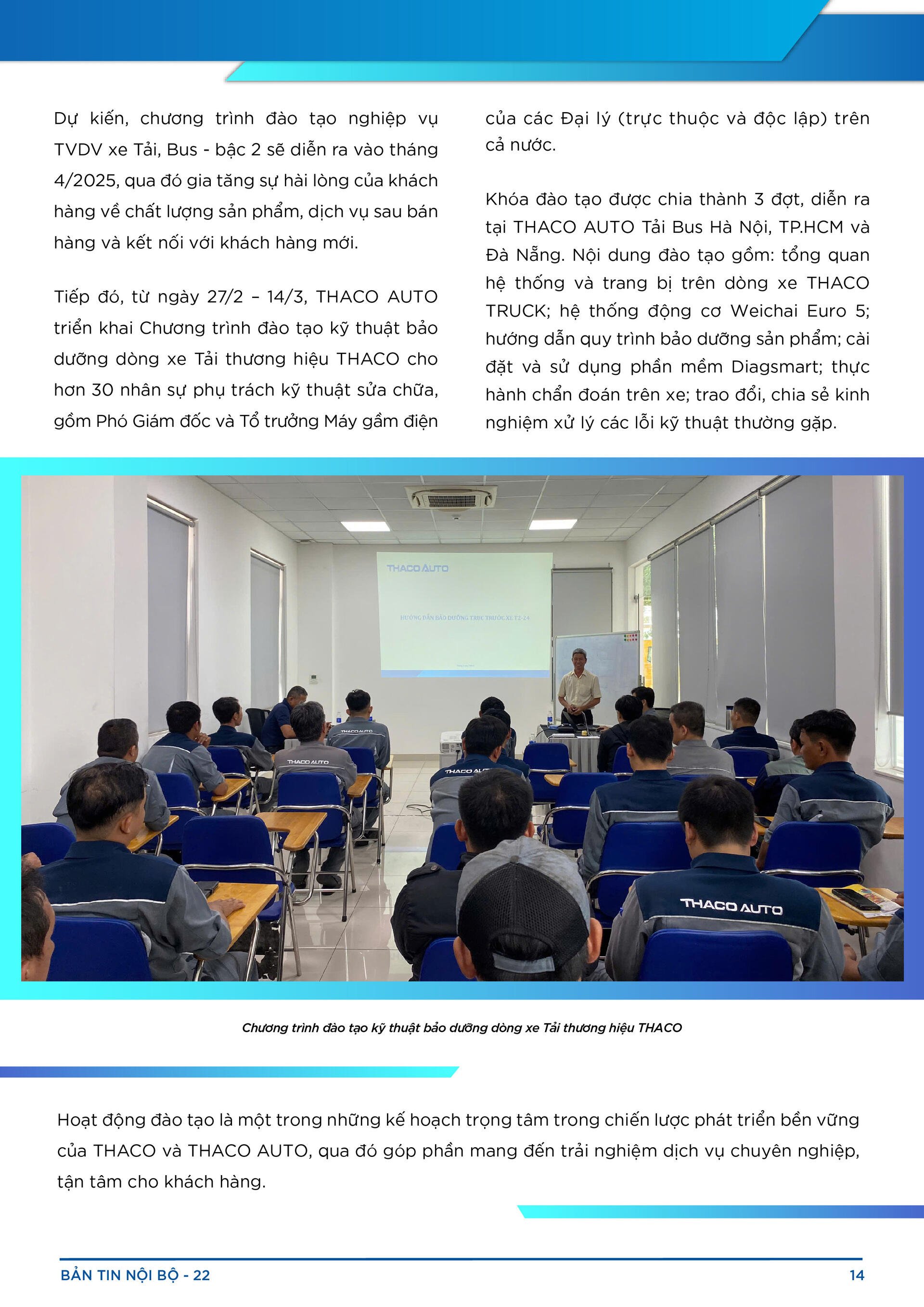 BẢN TIN NỘI BỘ SỐ 22-14