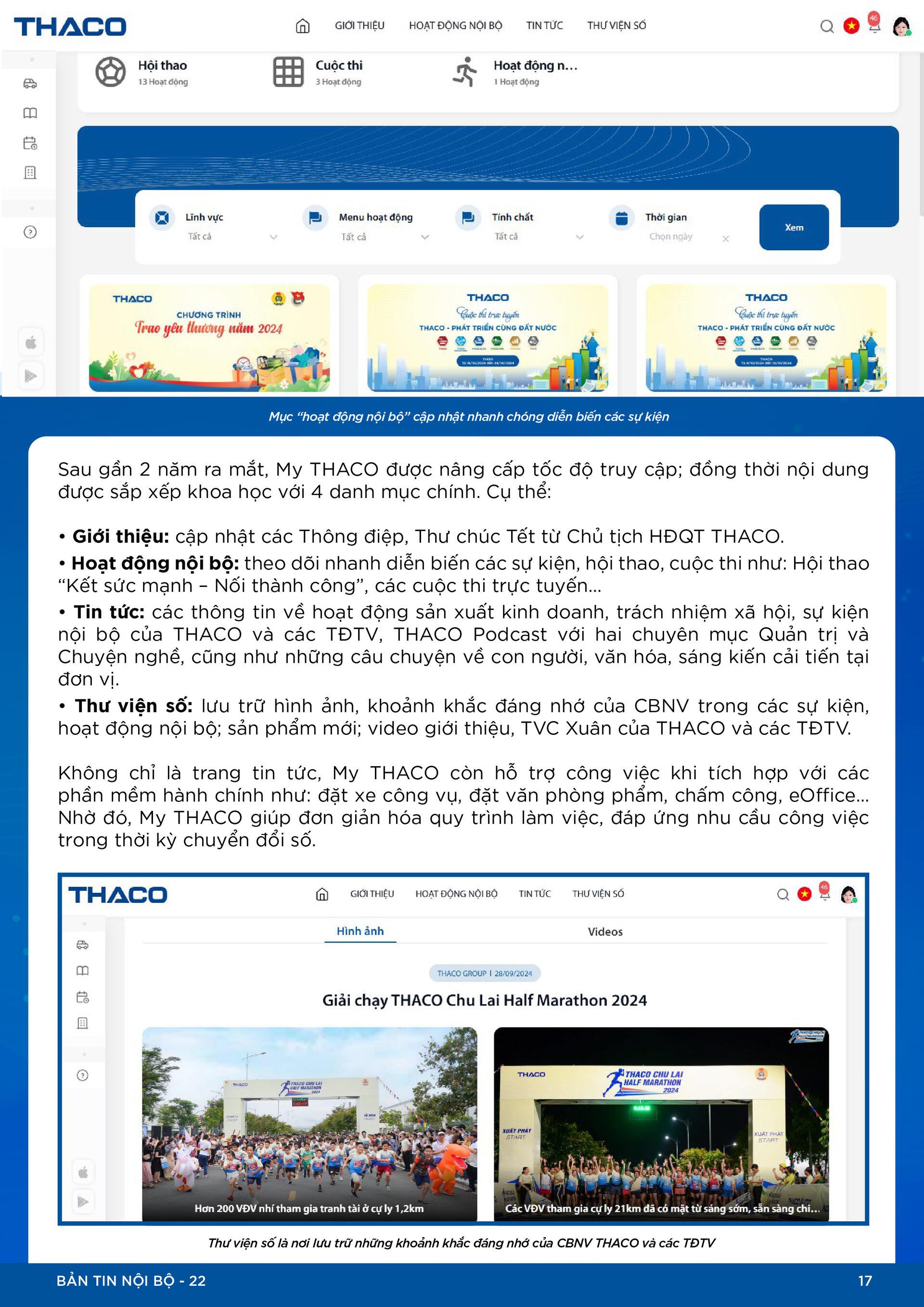 BẢN TIN NỘI BỘ SỐ 22-17