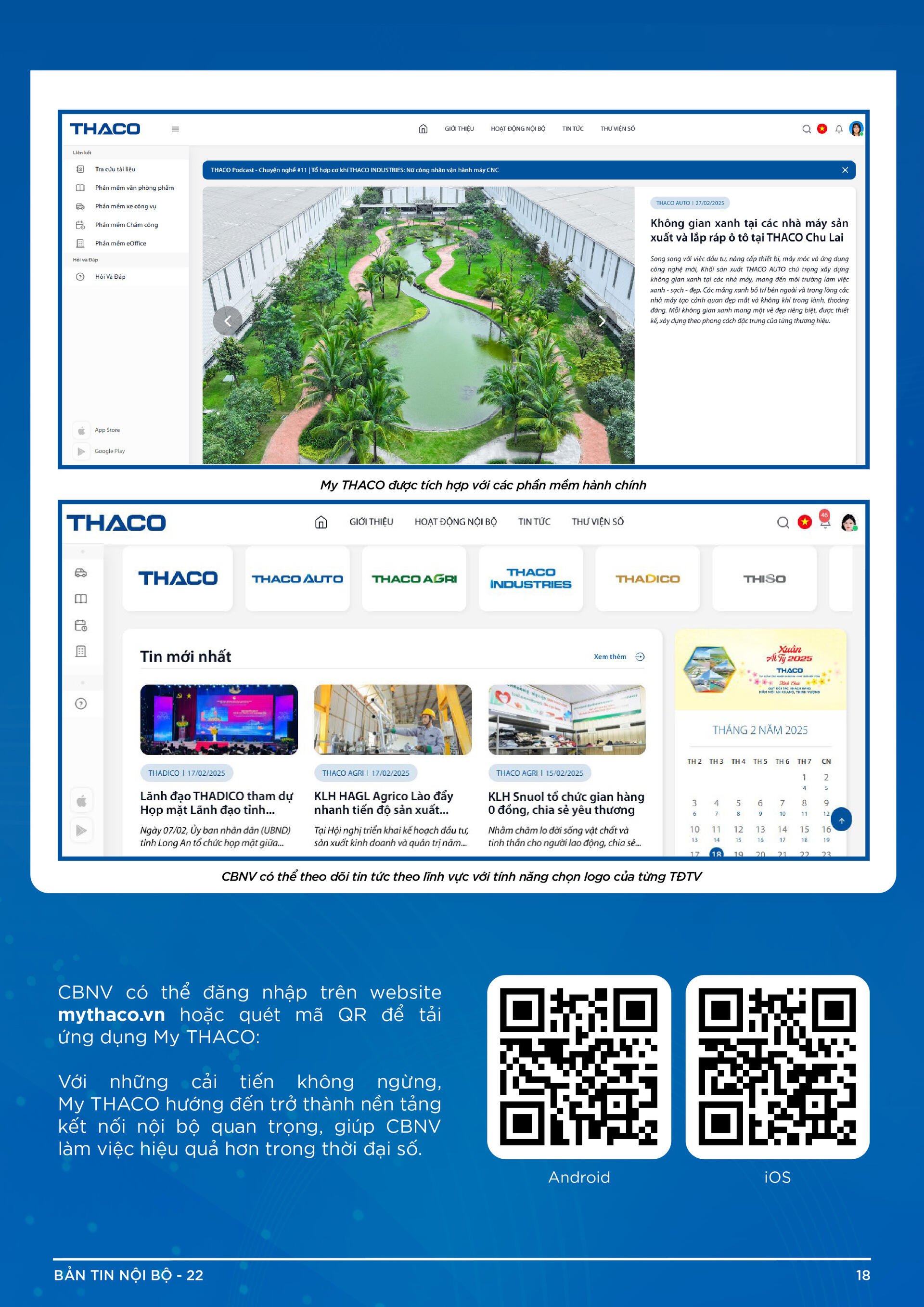 BẢN TIN NỘI BỘ SỐ 22-18