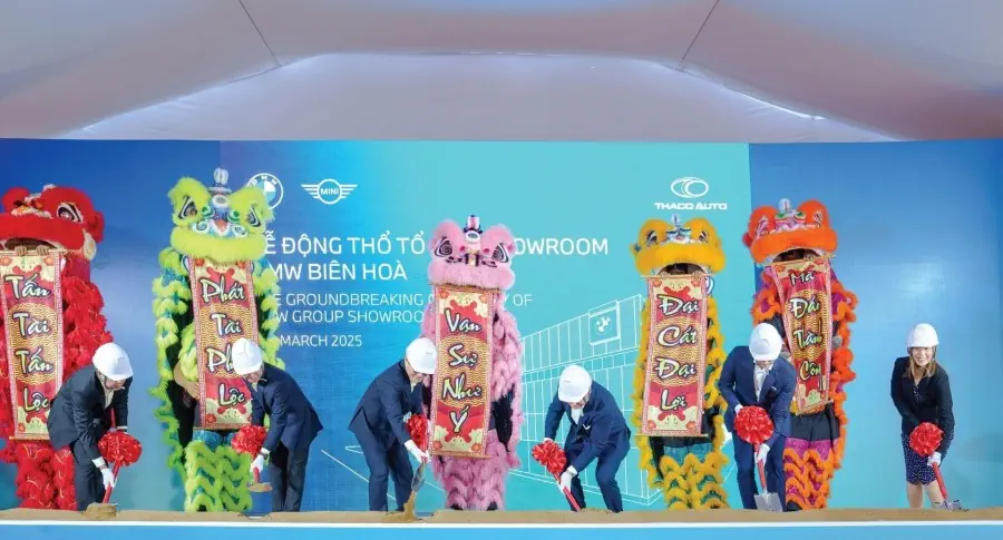 THACO AUTO tổ chức Lễ động thổ Tổ hợp showroom BMW - MINI theo tiêu chuẩn Retail.Next tại Biên Hòa