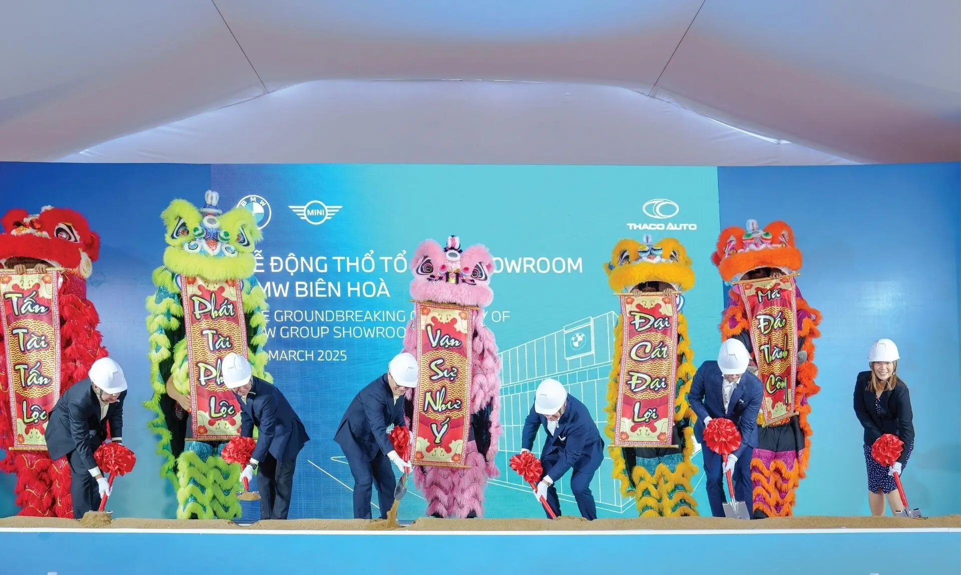 THACO AUTO tổ chức Lễ động thổ Tổ hợp showroom BMW - MINI theo tiêu chuẩn Retail.Next tại Biên Hòa