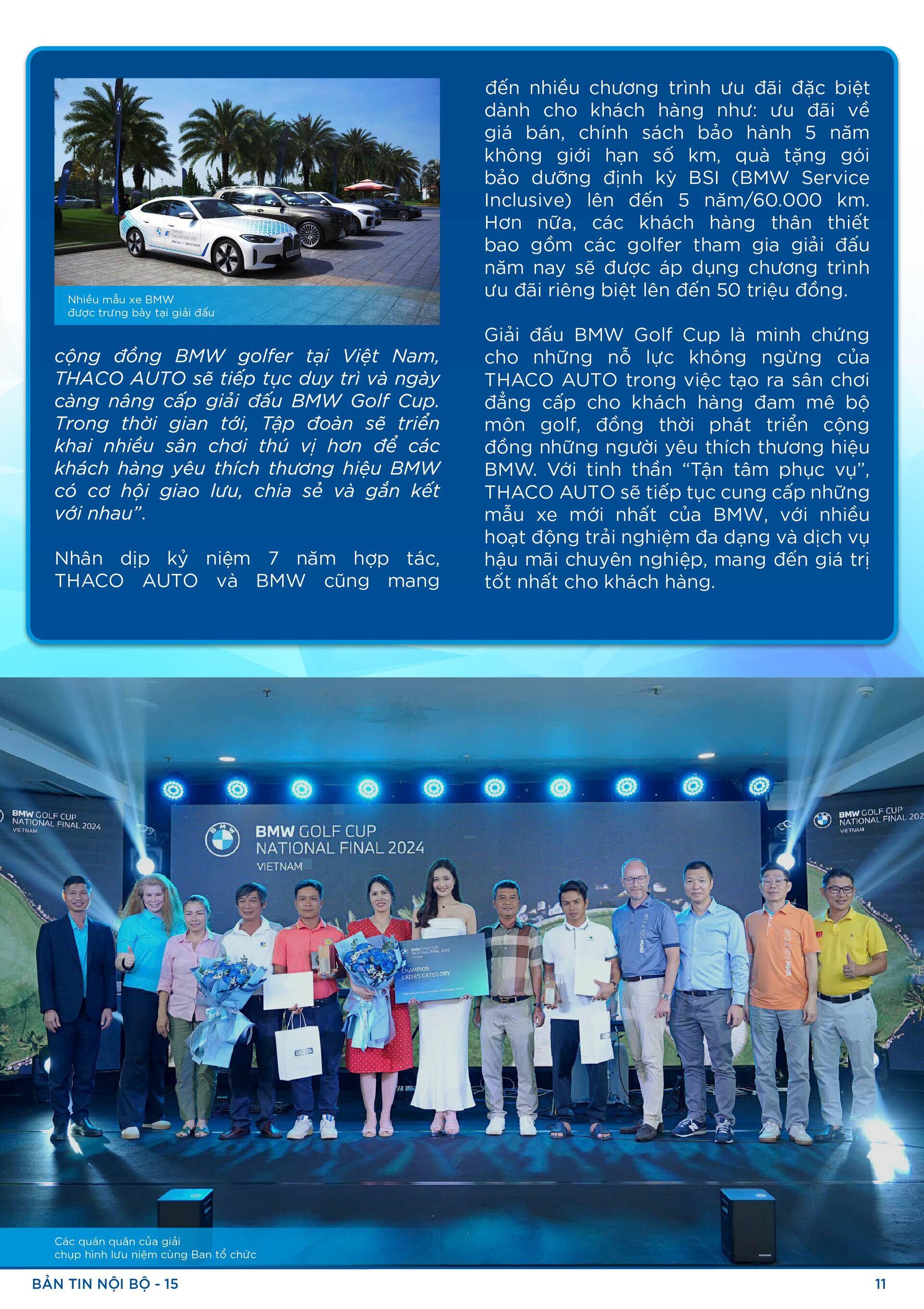 BẢN TIN NỘI BỘ SỐ 15-1-11