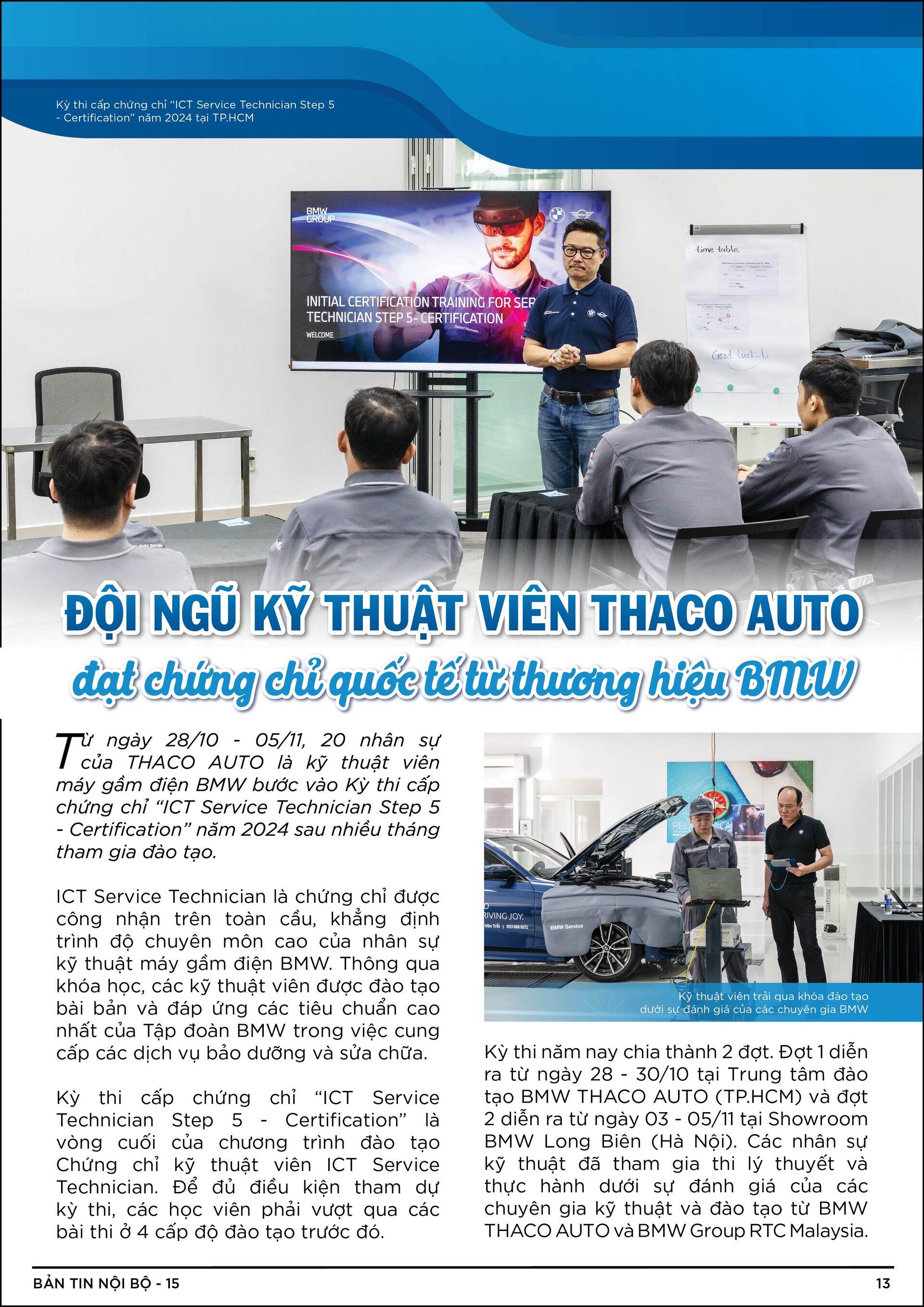 BẢN TIN NỘI BỘ SỐ 15-2-01