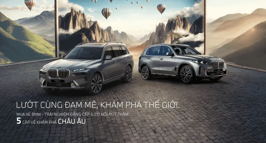 Cơ hội du lịch châu Âu khi mua xe BMW trong năm mới Ất Tỵ
