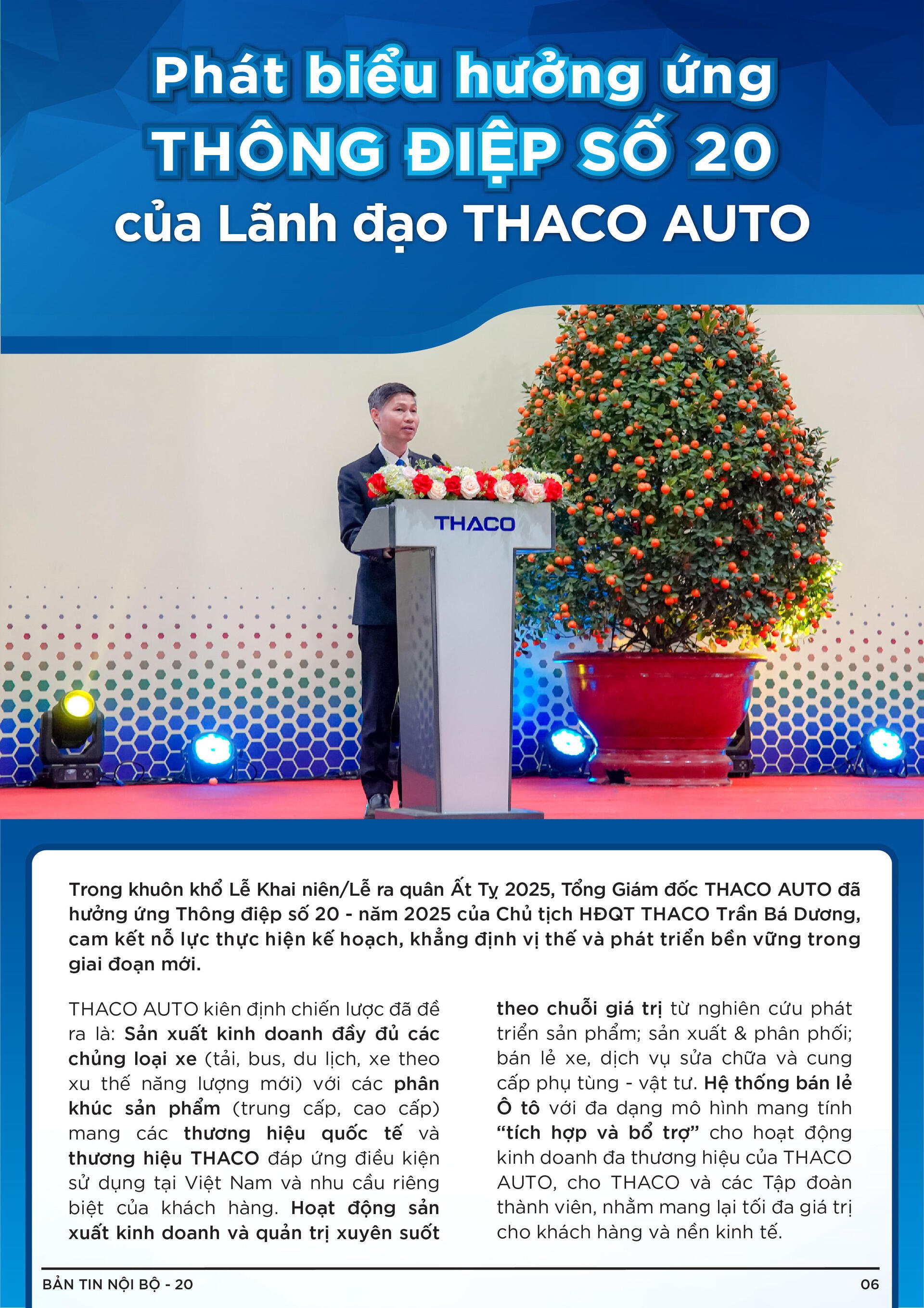 BẢN TIN NỘI BỘ SỐ 20-06