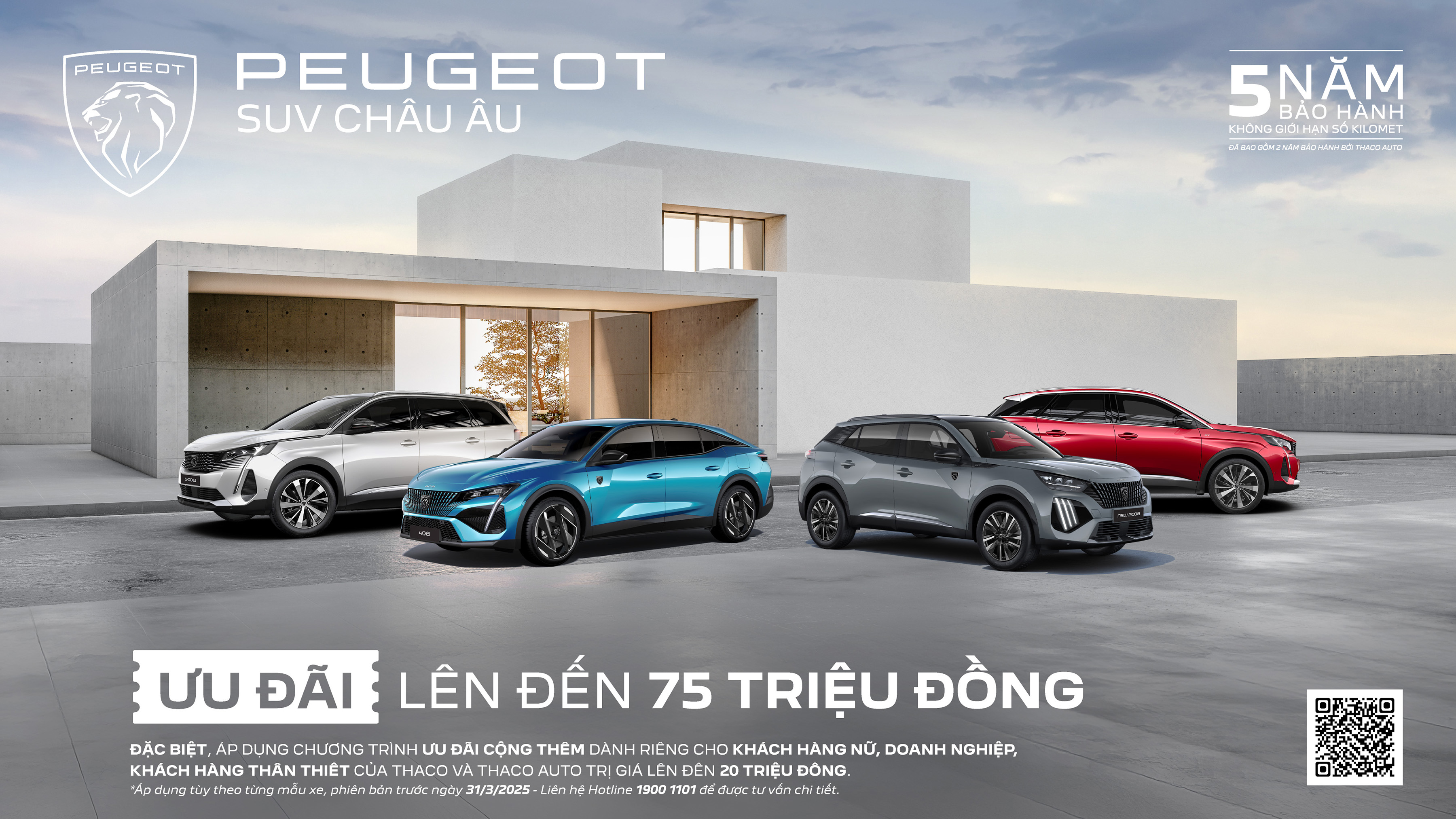 7. Sở hữu SUV Peugeot với ưu đãi lên đến 75 triệu đồng