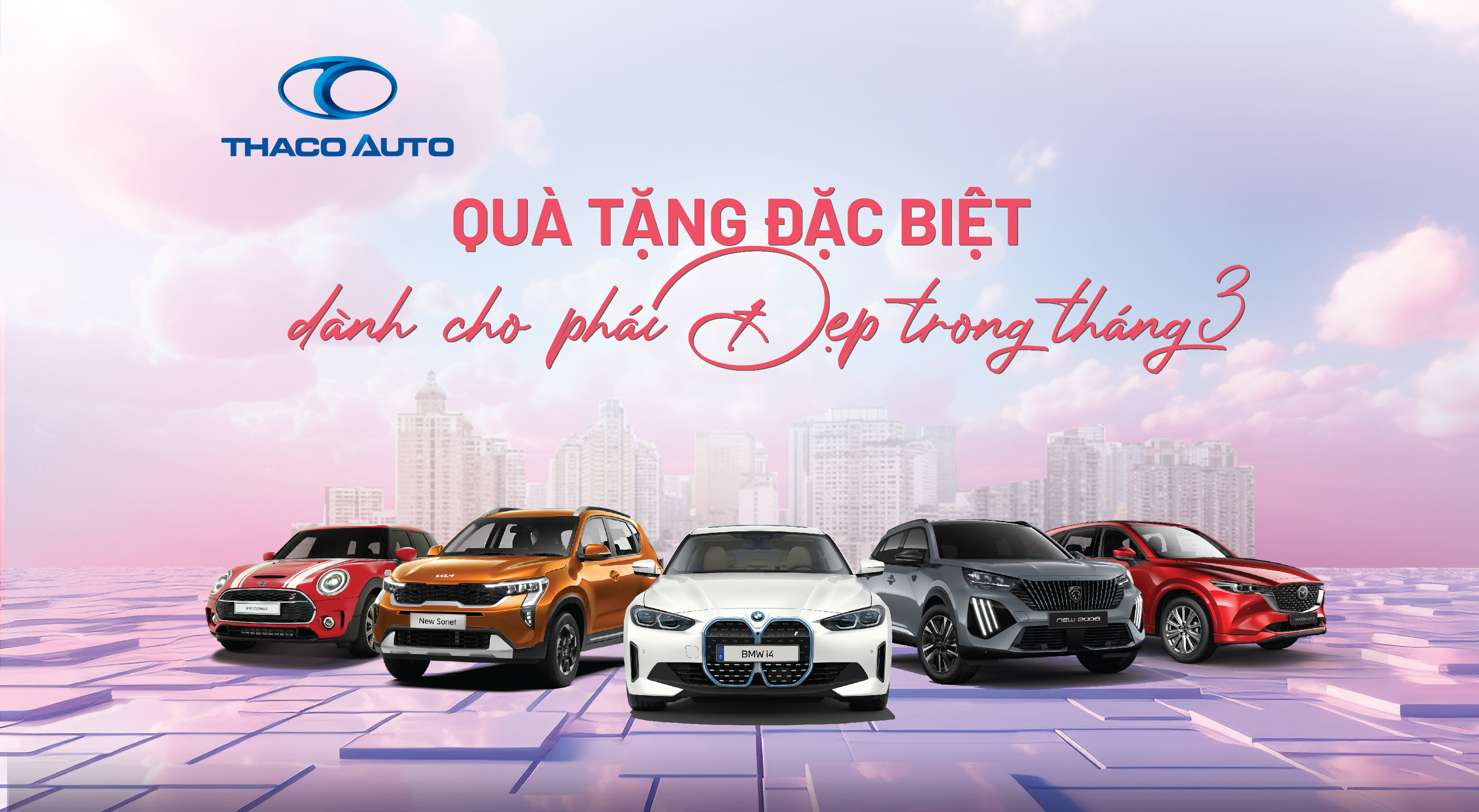 THACO AUTO dành nhiều ưu đãi đặc biệt cho phái đẹp trong tháng 3