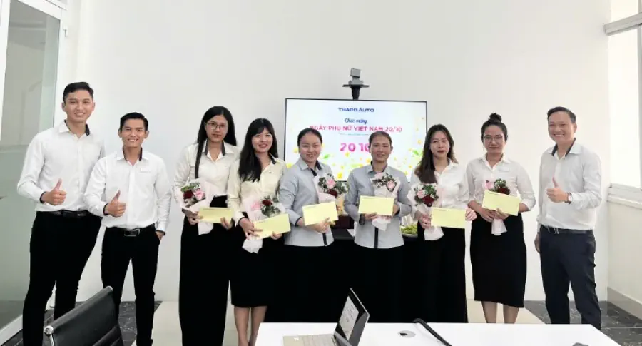 Nữ CBNV THACO AUTO Trà Vinh rạng rỡ trong Ngày Phụ nữ Việt Nam 20/10