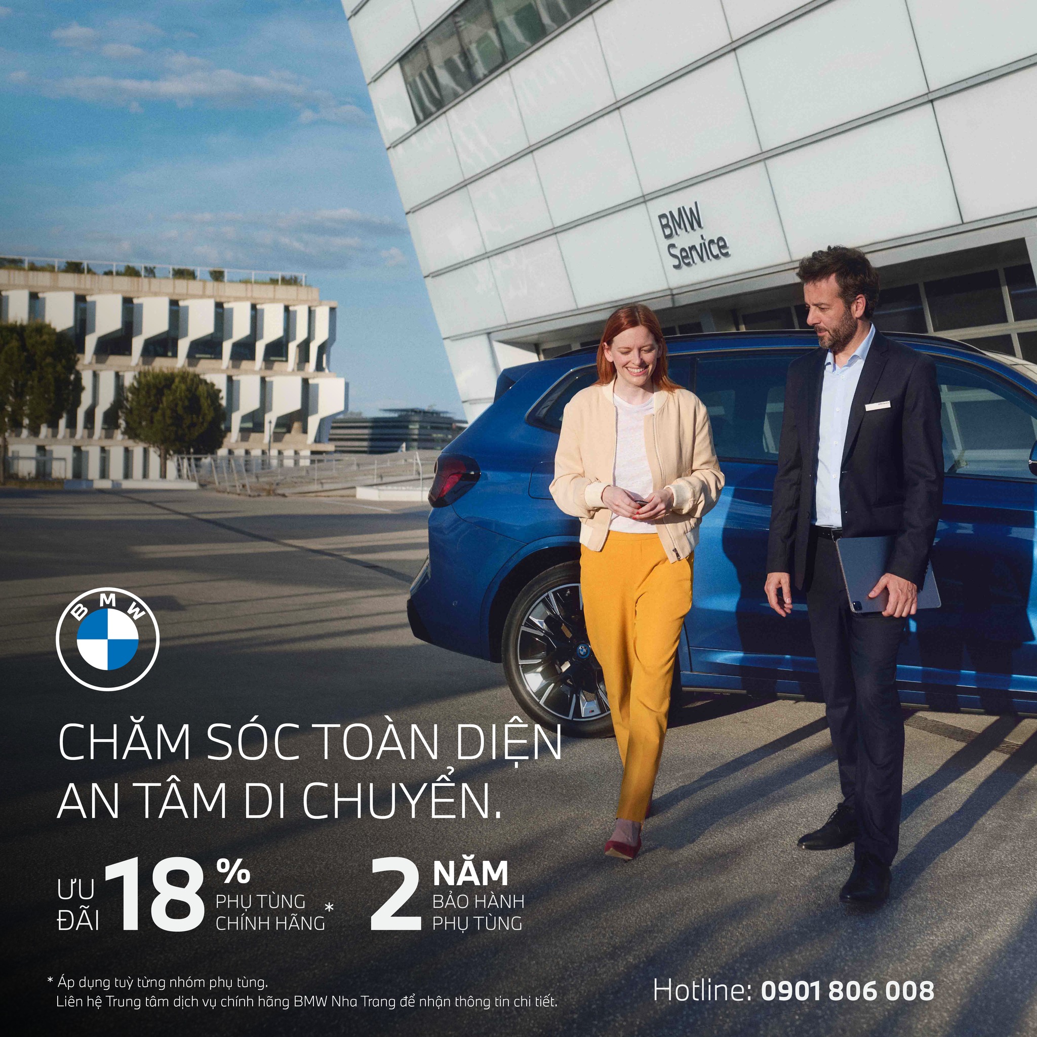 Thaco Auto ưu đãi 18% giá phụ tùng chính hãng BMW cho khách hàng.