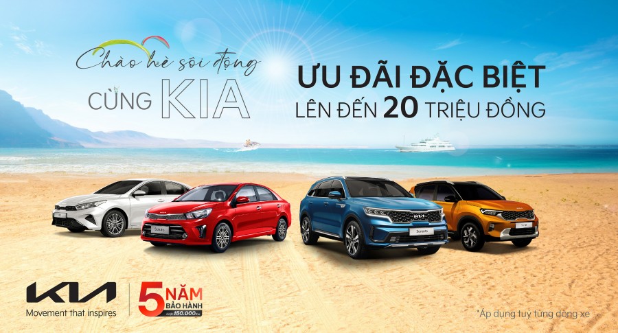 Nhiều ưu đãi hấp dẫn khi mua xe du lịch của THACO AUTO trong tháng 5