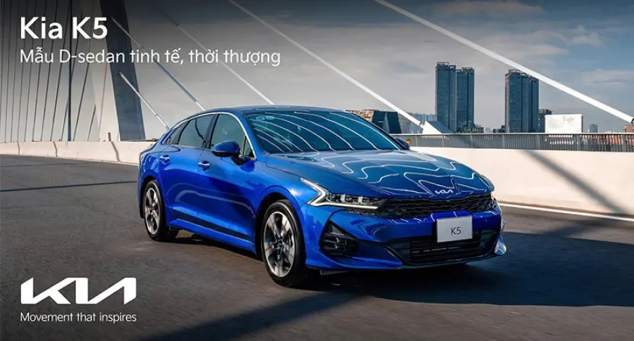 Kia K5 - Mẫu D-sedan thể thao và thời thượng