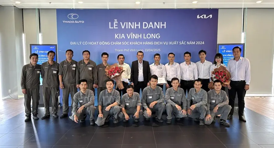 KIA VĨNH LONG VINH DỰ NHẬN GIẢI THƯỞNG CHĂM SÓC KHÁCH HÀNG XUẤT SẮC NĂM 2024