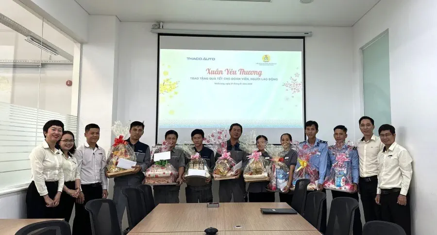 Ấm áp những ngày cận Tết Nguyên đán 2024 tại THACO AUTO Vĩnh Long