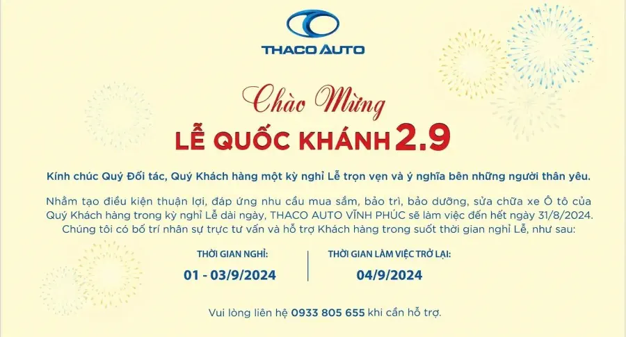 Chào mừng Lễ Quốc Khánh 2.9