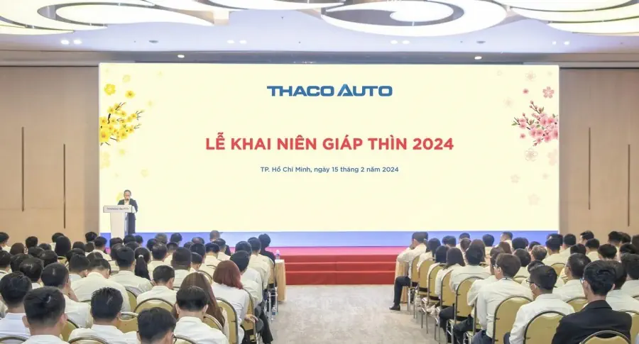 THACO AUTO TỔ CHỨC LỄ KHAI NIÊN GIÁP THÌN 2024