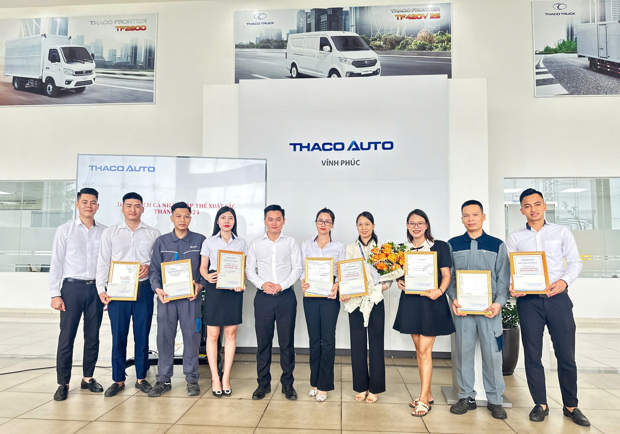 CHÀO CỜ THÁNG 9/2024: THACO AUTO VĨNH PHÚC CHÚ TRỌNG TRIỂN KHAI CÔNG TÁC BÁN HÀNG & DỊCH VỤ