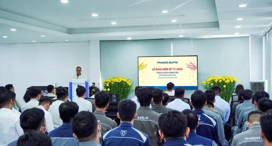 THACO AUTO Vũng Tàu tổ chức chương trình Lễ Khai niên Ất Tỵ 2025