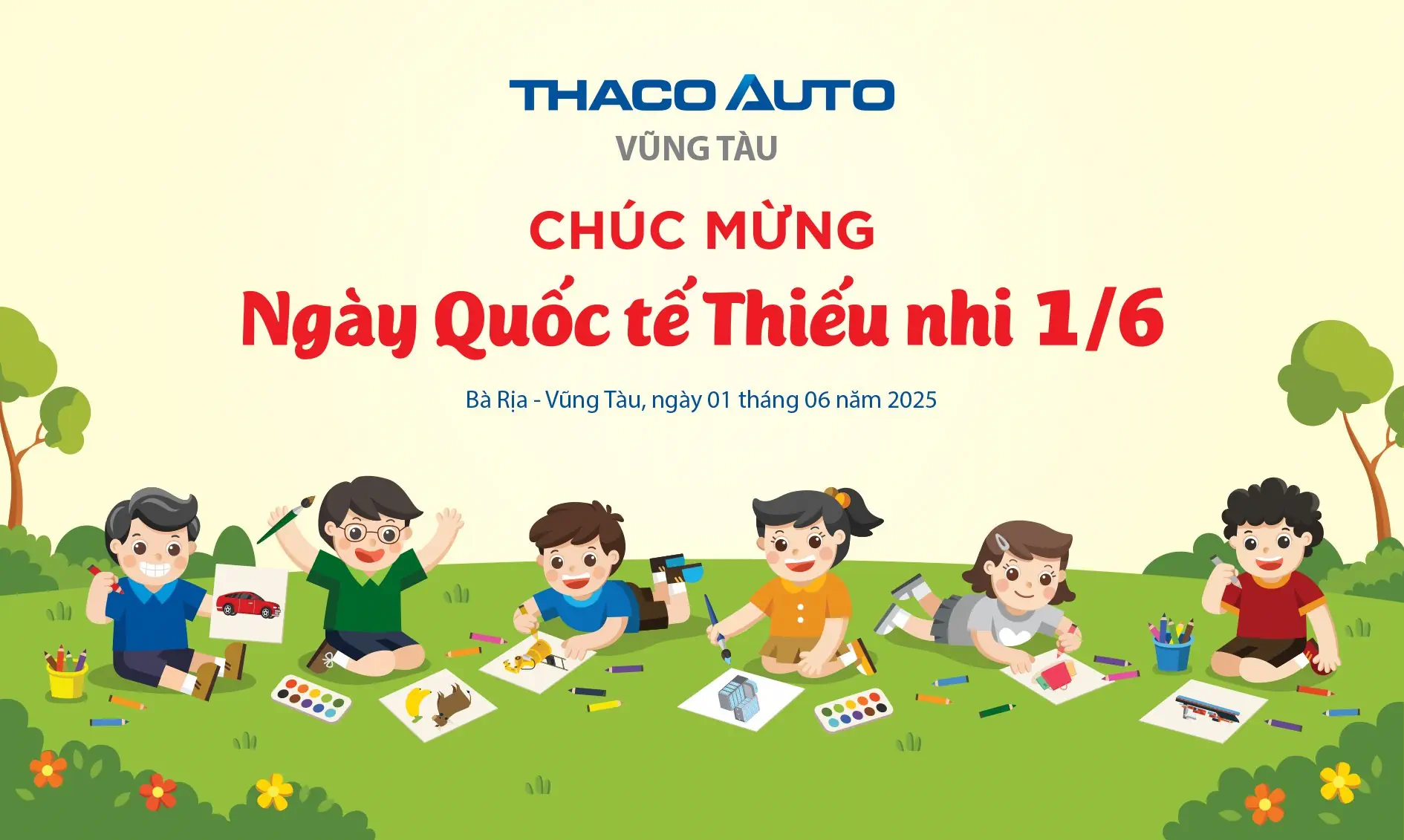 THACO AUTO Vũng Tàu tổ chức ngãy lễ Quốc tế Thiếu nhi 1/6 dành cho  con em CBCNV