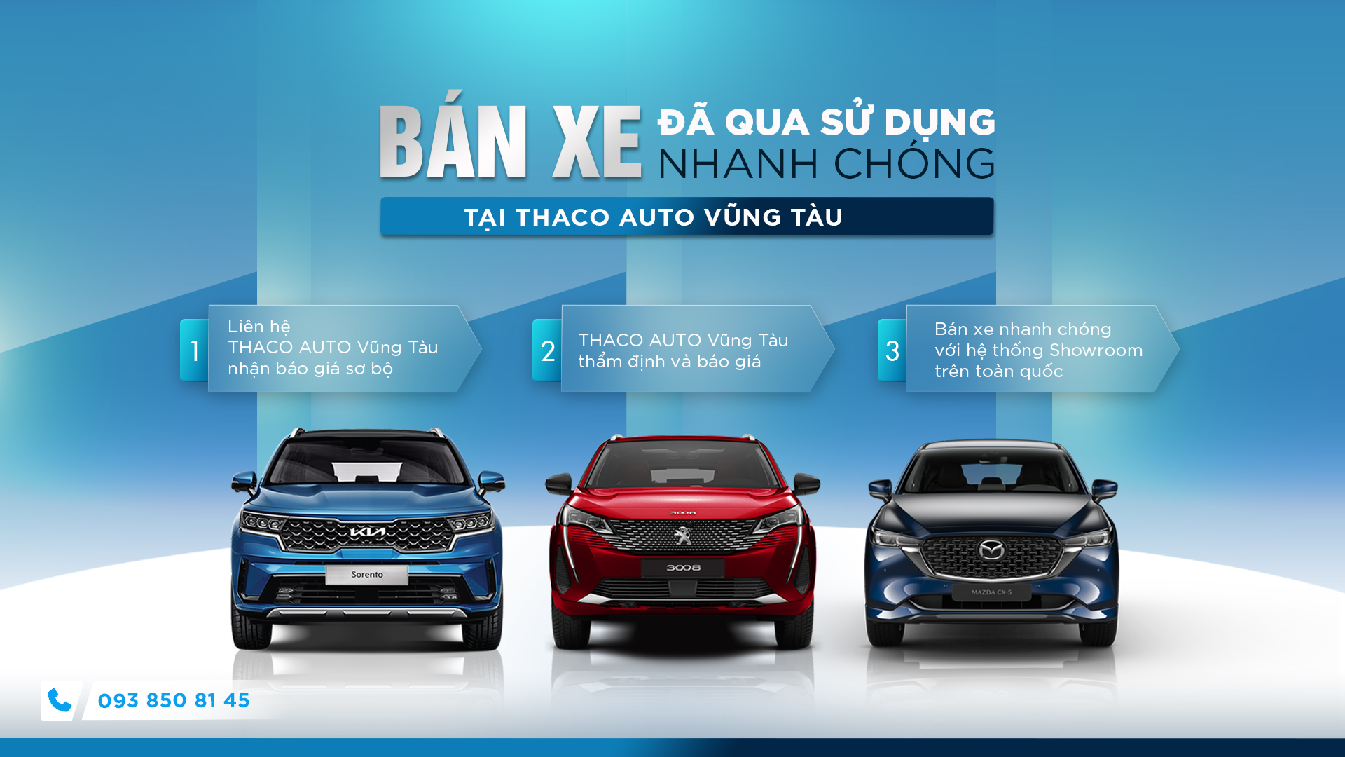 Bán xe đã qua sử dụng nhanh chóng tại THACO AUTO Vũng Tàu