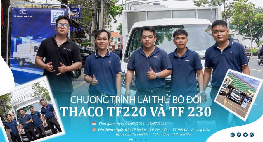 Vận chuyển hàng hoá linh hoạt với xe Tải nhỏ máy xăng THACO TF220 và THACO TF230