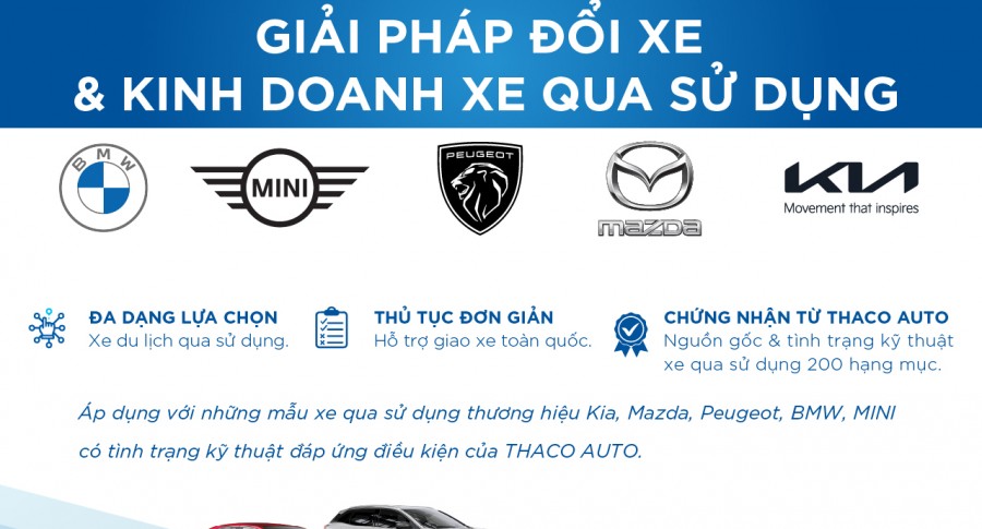 THACO AUTO VŨNG TÀU - GIẢI PHÁP ĐỔI XE & KINH DOANH XE QUA SỬ DỤNG