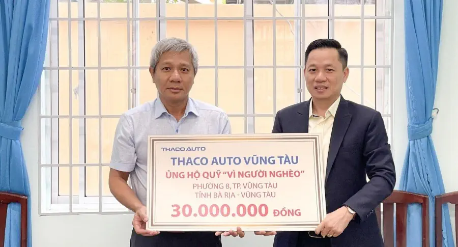 THACO AUTO Vũng Tàu sẻ chia với người có hoàn cảnh khó khăn tại địa phương nhân dịp Tết Nguyên đán 2024