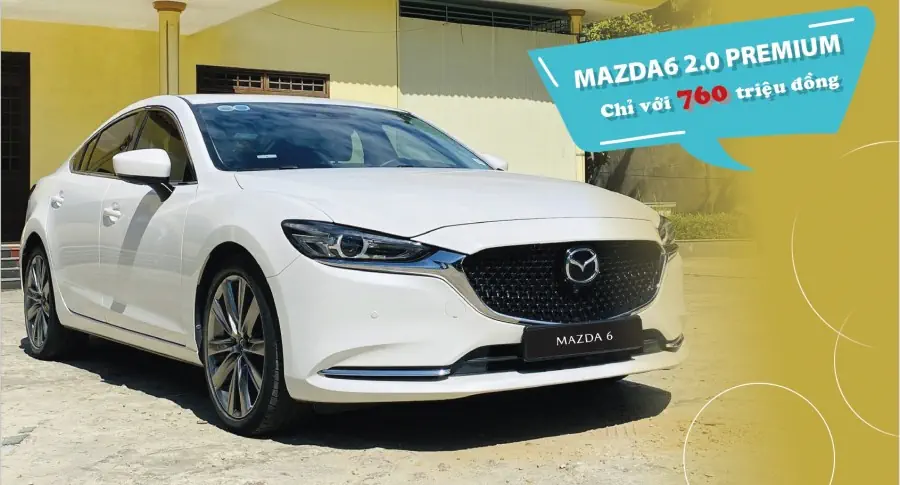 Cơ hội sở hữu Mazda6 2.0 Premium GTCCC chỉ với 760 triệu đồng