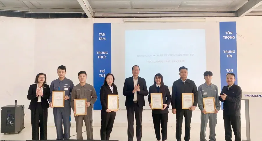 Chào cờ tháng 01/2025 - Thaco Auto Giải Phóng - Triển khai công tác bán hàng tháng 1